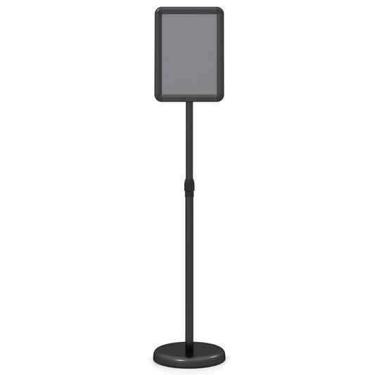 8.5x11Inch Sign Holder Stand, Snap-Open Frame, 360° Rotation, Black Home Office Black at Gallery Canada