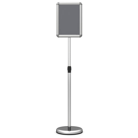 8.5X11Inch Sign Holder Stand, 360° Rotation, Snap-Open Frame, Silver Home Office Silver at Gallery Canada