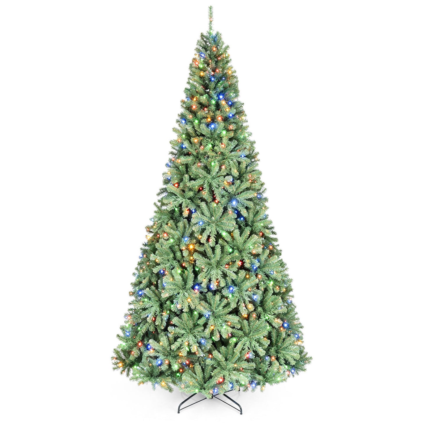 9FT Artificial Christmas Tree, Folding Stand, 2 Lighting Colors Christmas Tree at Gallery Canada