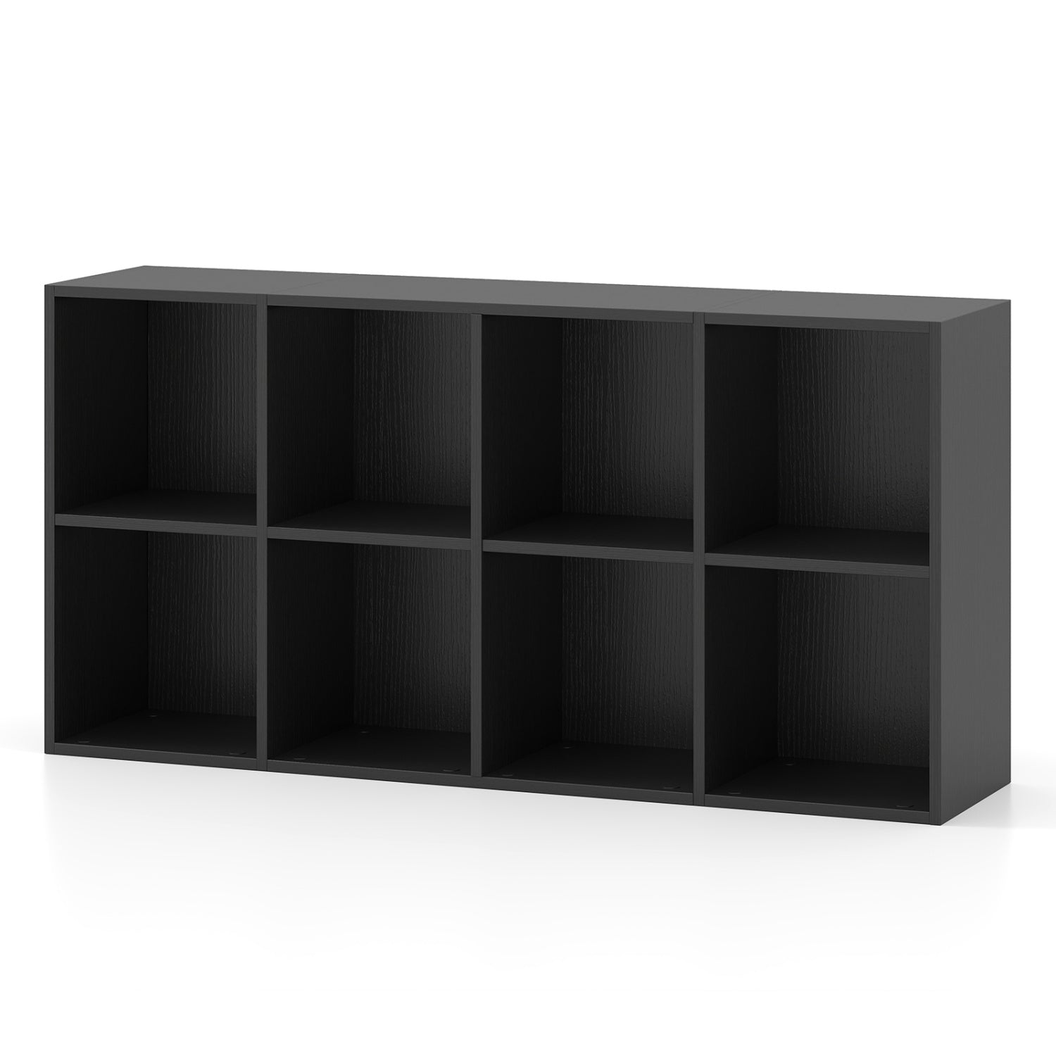 8-Cube Bookcase Bookshelf, Storage Organizer, Black Bookcases at Gallery Canada