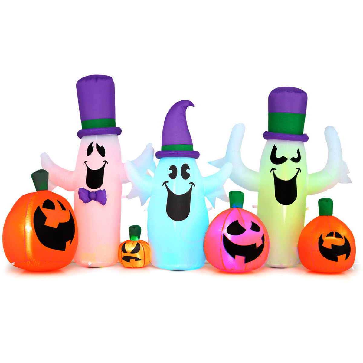 8 FT Blow Up Ghosts, Pumpkins, RGB LED, Halloween Halloween Options at Gallery Canada
