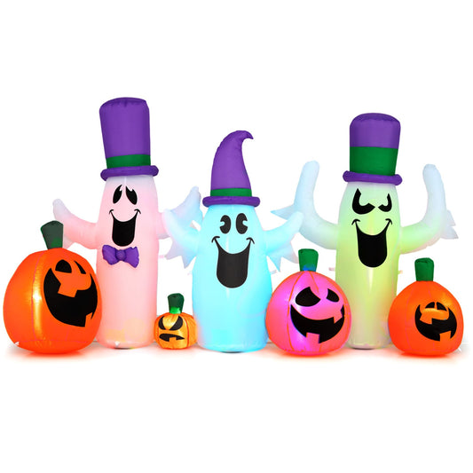 8 FT Inflatable Ghosts Pumpkins, RGB LED Halloween Halloween Options at Gallery Canada