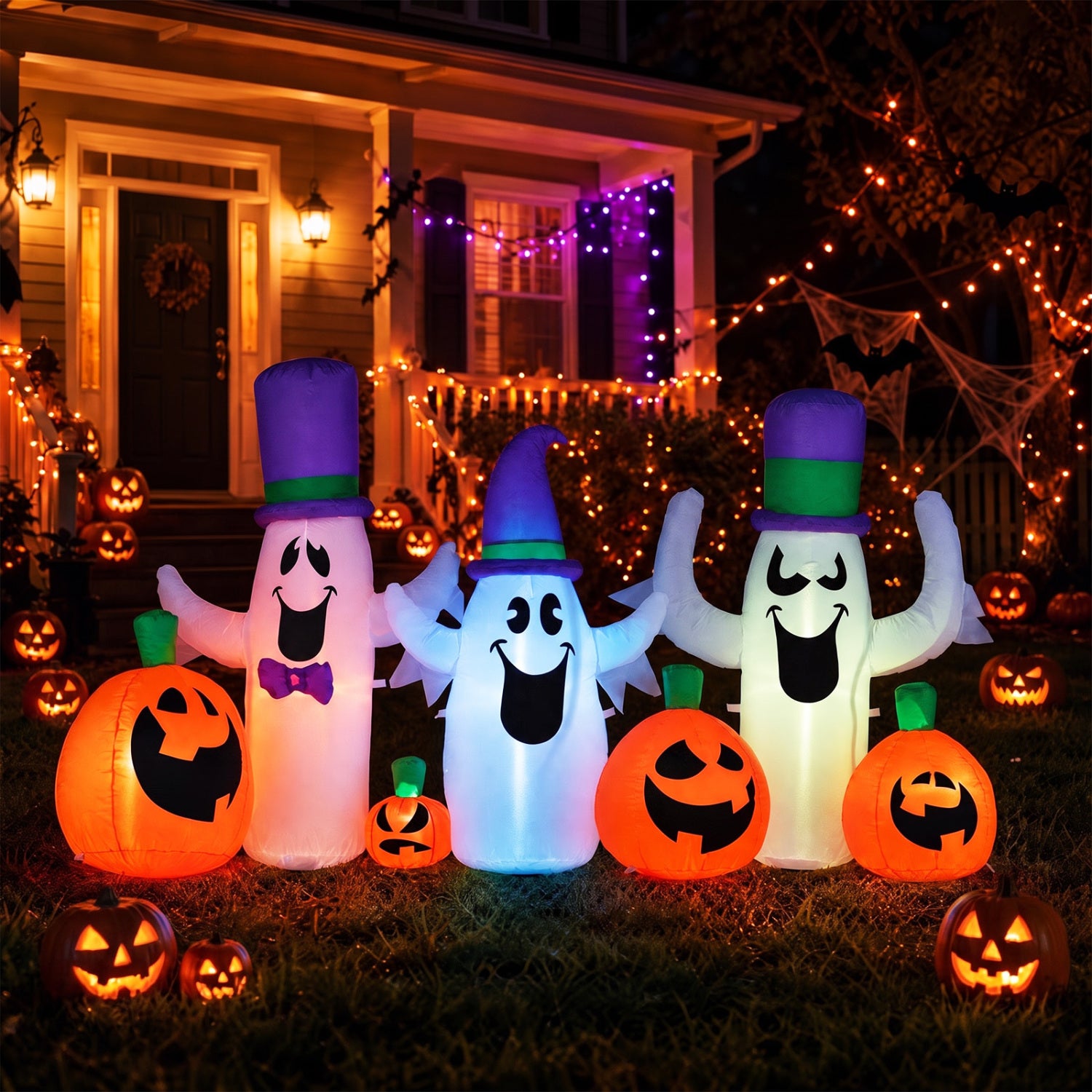 8 FT Blow Up Ghosts, Pumpkins, RGB LED, Halloween Halloween at Gallery Canada
