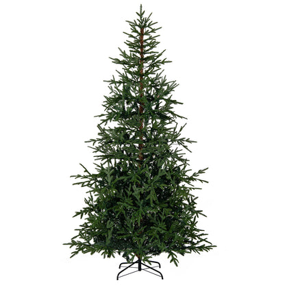8 FT Pre-Lit Artificial Christmas Tree Hinged Xmas Tree with 400 Warm White & Multicolored LED Lights, Green Christmas Tree at Gallery Canada