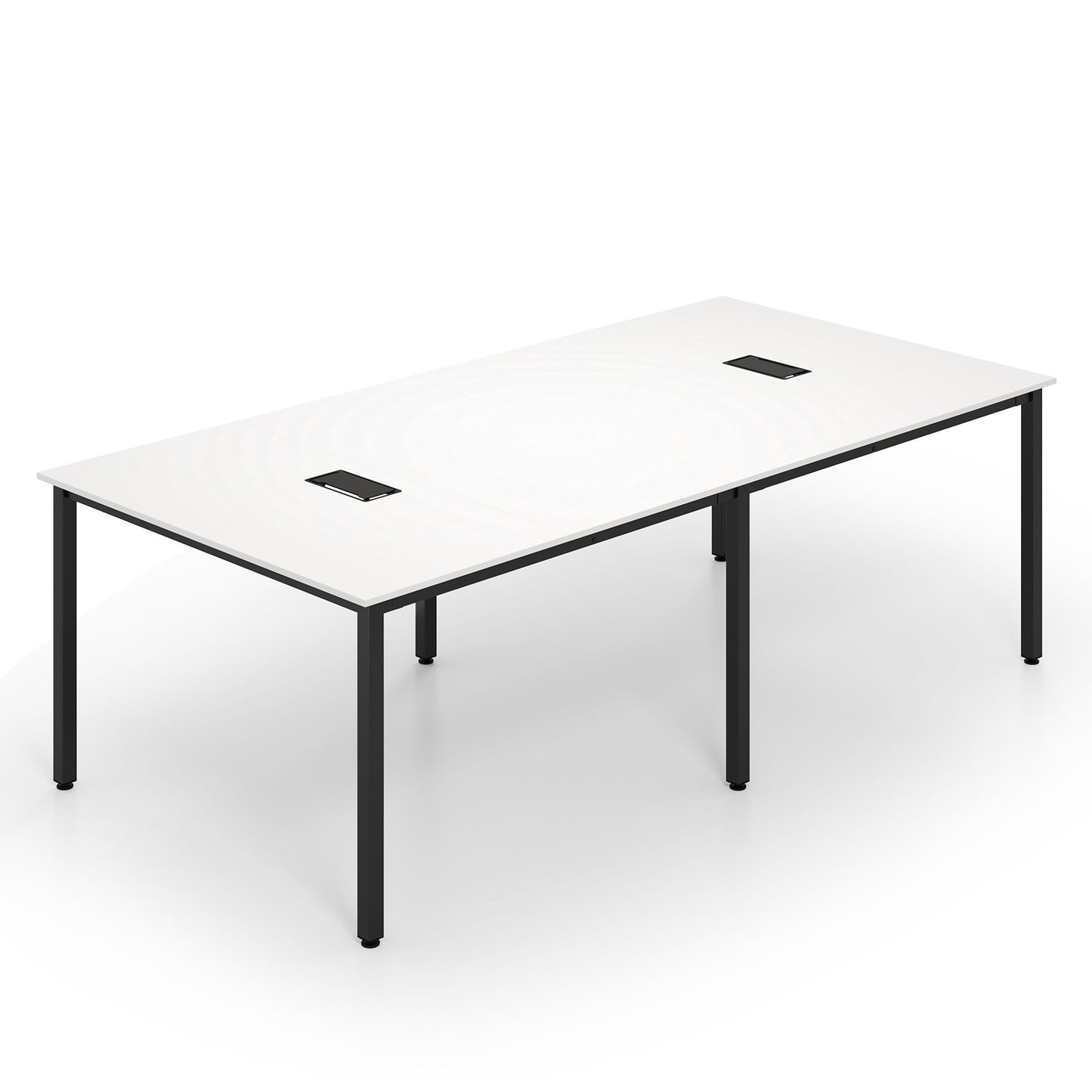 8 Feet Conference Room Table Large Meeting Table Seats up to 10 People, White Standing Desks White at Gallery Canada