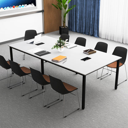 8 Feet Conference Room Table Large Meeting Table Seats up to 10 People, White Standing Desks at Gallery Canada