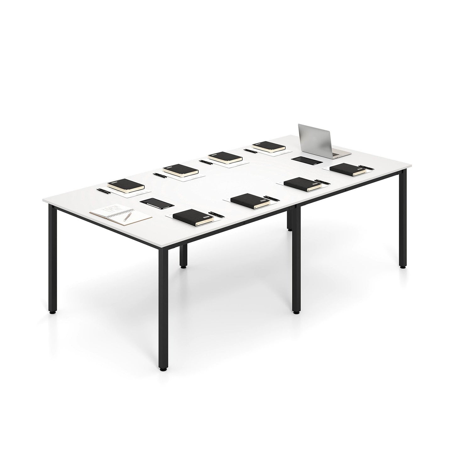 8 Feet Conference Room Table Large Meeting Table Seats up to 10 People, White Standing Desks at Gallery Canada