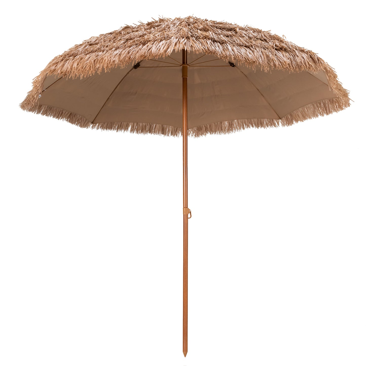 8 Feet Thatched Tiki Umbrella, Natural Outdoor Umbrellas at Gallery Canada