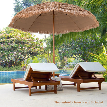 8 Feet Thatched Tiki Umbrella, Natural Outdoor Umbrellas at Gallery Canada