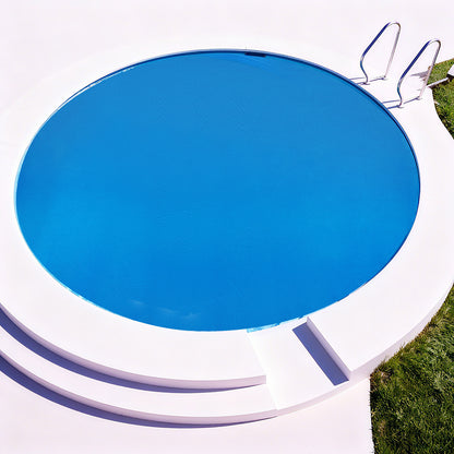 8 Feet Round Solar Pool Cover, 12 Mil, Blue Swimming Pools at Gallery Canada