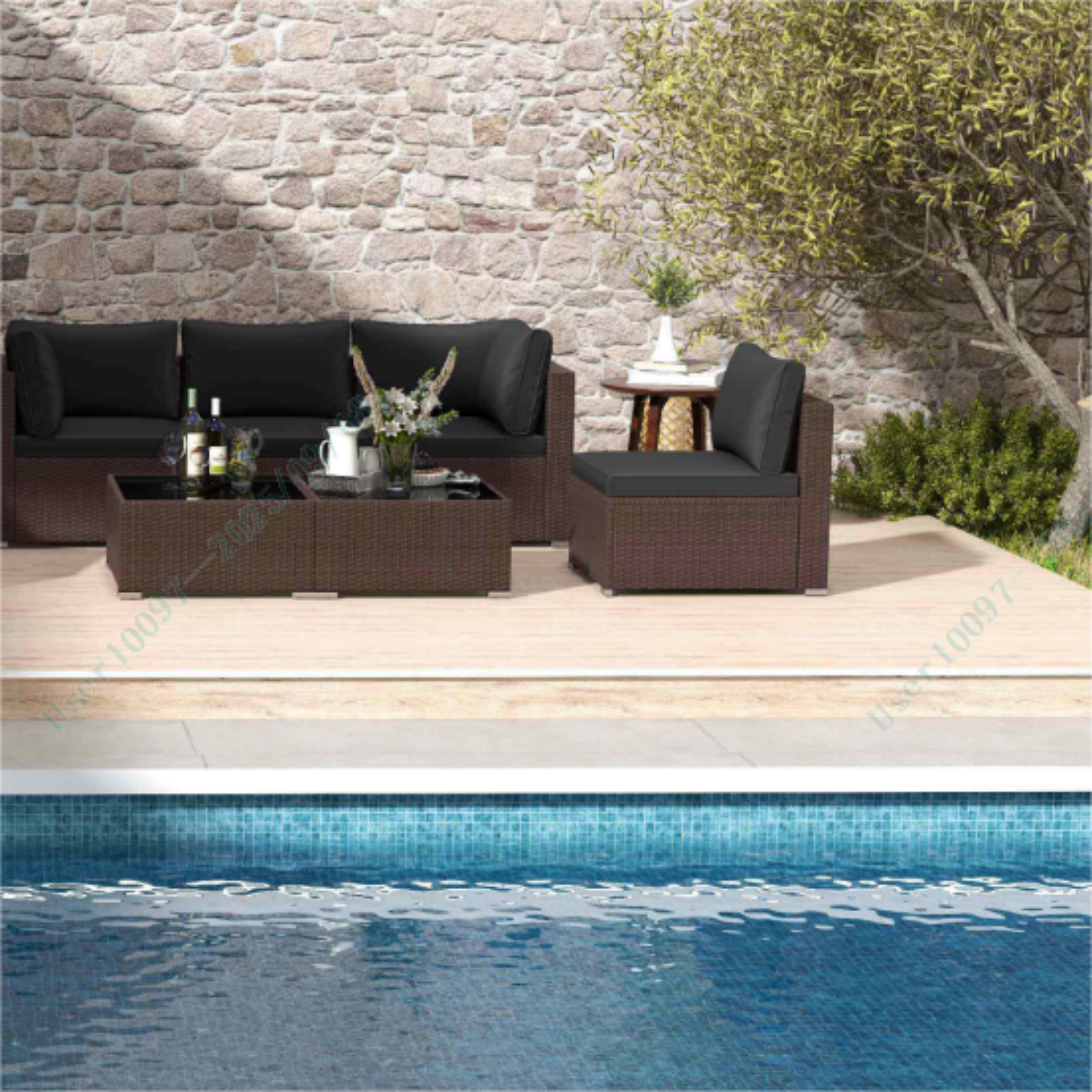 8 Pieces Patio Lounge Set: Comfort and Style Combined Patio Furniture Sets at Gallery Canada