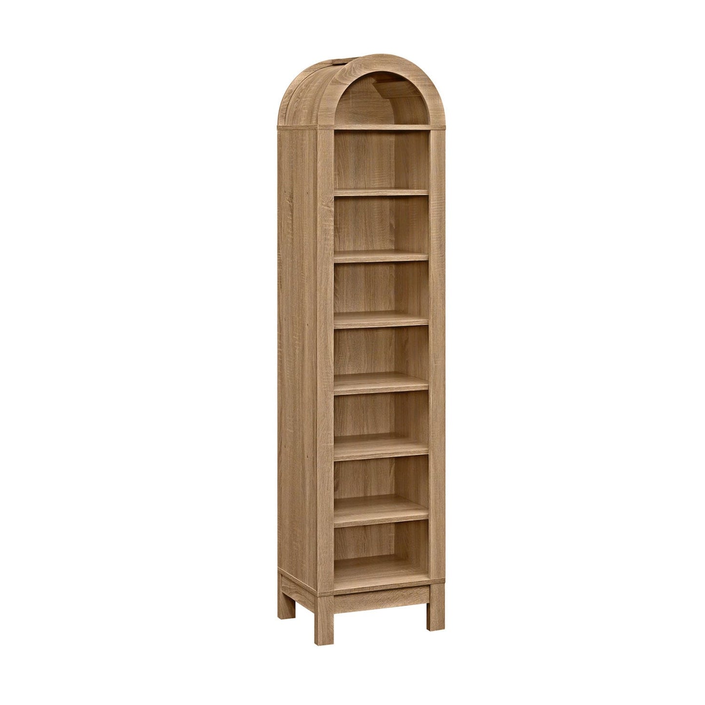 8-Tier Arch Bookshelf, 3 Adjustable Shelves, Natural Bookcases at Gallery Canada
