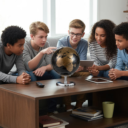 8" World Globe Modern Decorative Tabletop Earth Globe, Golden Learning Toys at Gallery Canada