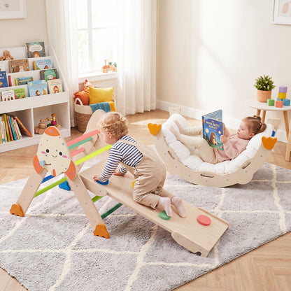8-in-1 Foldable Climbing Toy, Rocket Theme, Multicolor