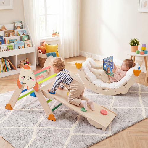 8-in-1 Foldable Climbing Toy, Rocket Theme, Multicolor