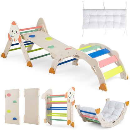 8-in-1 Foldable Climbing Toy, Rocket Theme, Multicolor