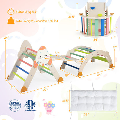 8-in-1 Foldable Climbing Toy, Rocket Theme, Multicolor