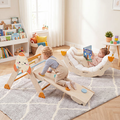Foldable Rocket Climbing Toy for Toddler, Macaron