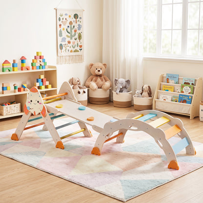 Foldable Rocket Climbing Toy for Toddler, Macaron