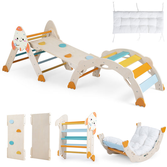 Foldable Rocket Climbing Toy for Toddler, Macaron Climbers & Slides Macaron at Gallery Canada