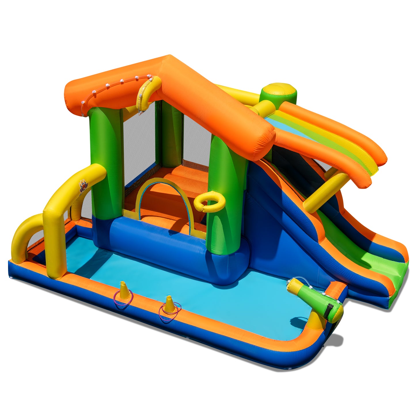 8-in-1 Inflatable Bounce House Water Park Without Blower Inflatable Water Slides at Gallery Canada