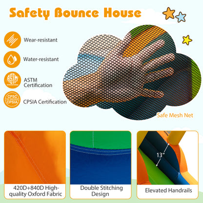 8-in-1 Inflatable Bounce House Water Park without Blower Inflatable Water Slides at Gallery Canada