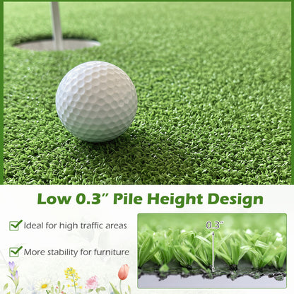 8 x 5 Feet Artificial Turf Rug with Low 0.3 inch Pile Height-S