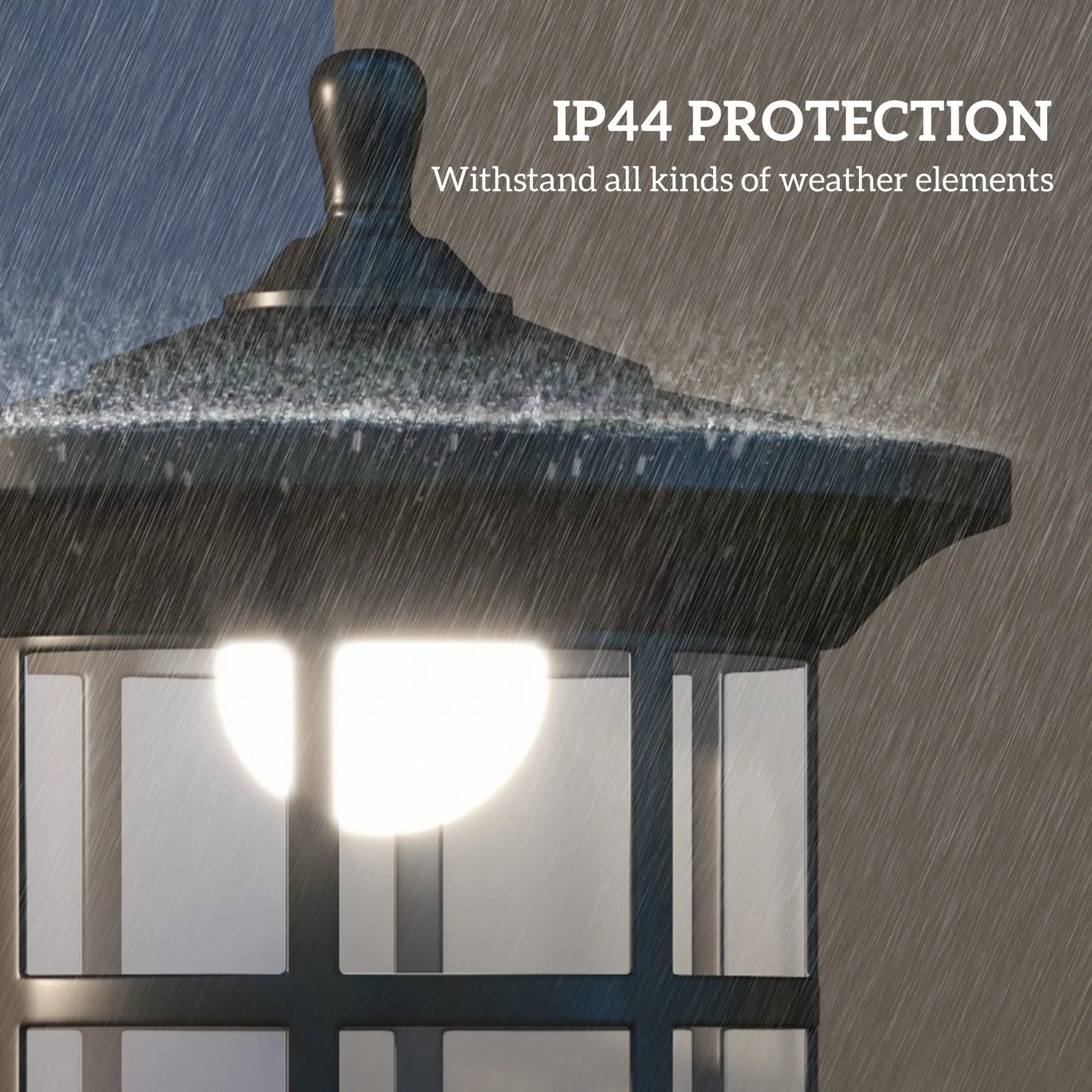 72" Solar Post Light, LED Outdoor Lamp, Waterproof IP44, 2 Pack, Cool White Solar Post Lamps at Gallery Canada