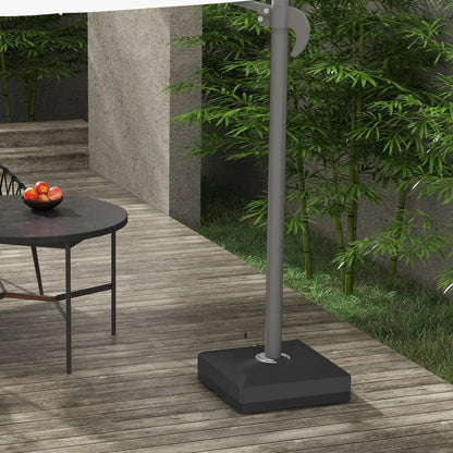 Heavy Duty Cantilever Umbrella Base, Liftable Wheel, Adjustable Foot Pads Umbrella Bases at Gallery Canada