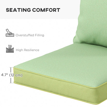 Patio Seat Cushion Set of 2, Green Patio Chair Cushions at Gallery Canada