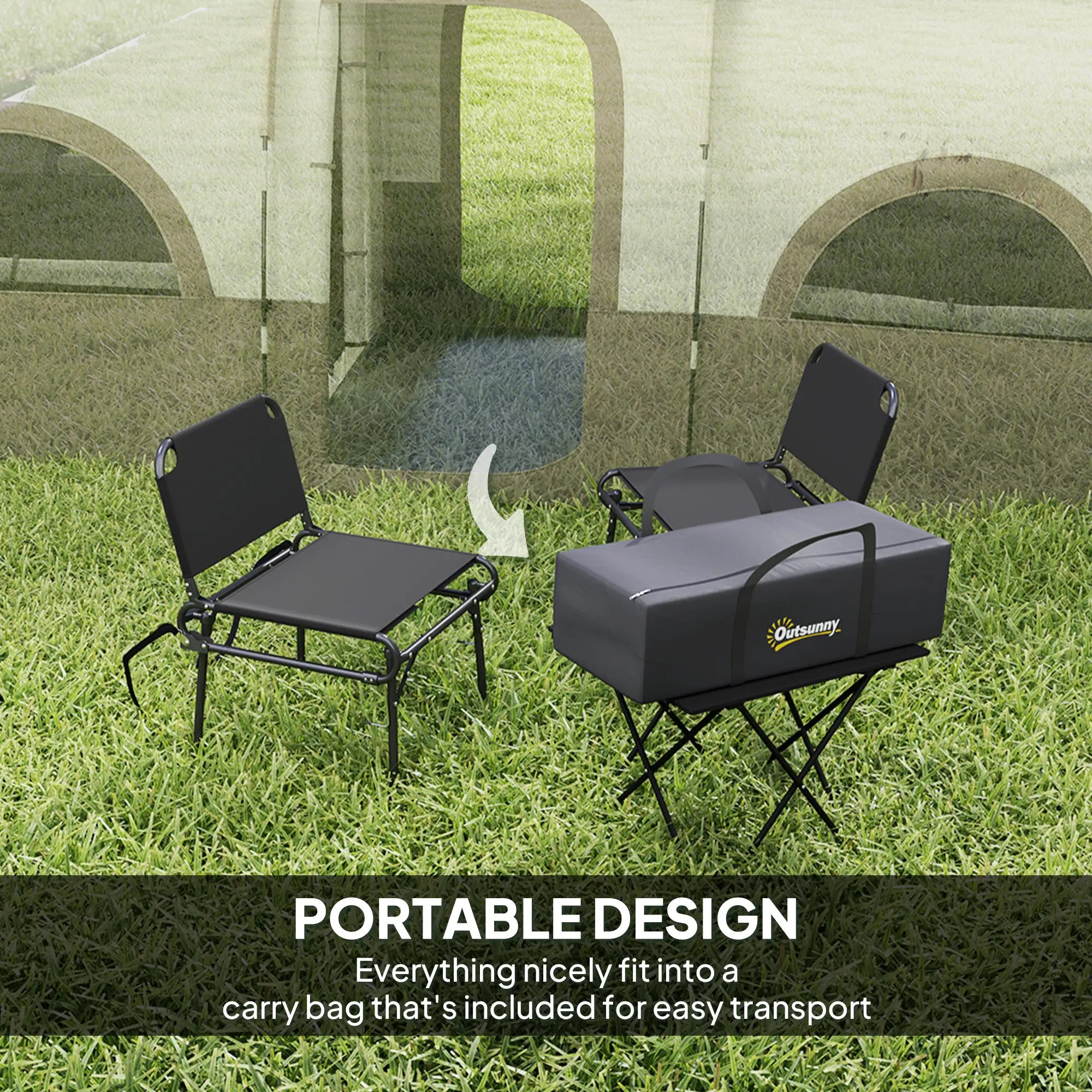 4-6 Person Camping Tent, 3 Room, 3000mm Waterproof, UPF30+, Khaki Camping Tents at Gallery Canada