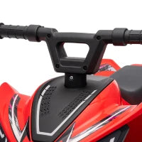 6V Kids ATV Quad, Button Control, 45Mins Runtime, Red