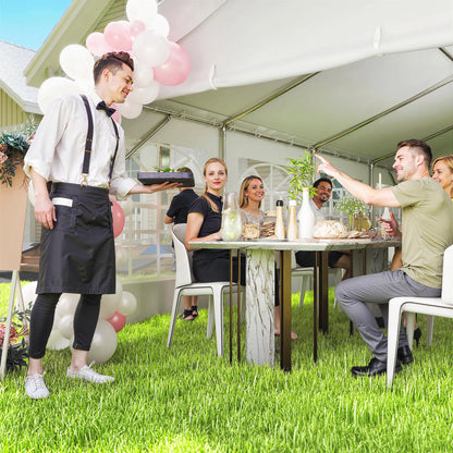 13'x26' Heavy Duty Party Tent, Portable Garage Canopy, White Canopy Tents at Gallery Canada