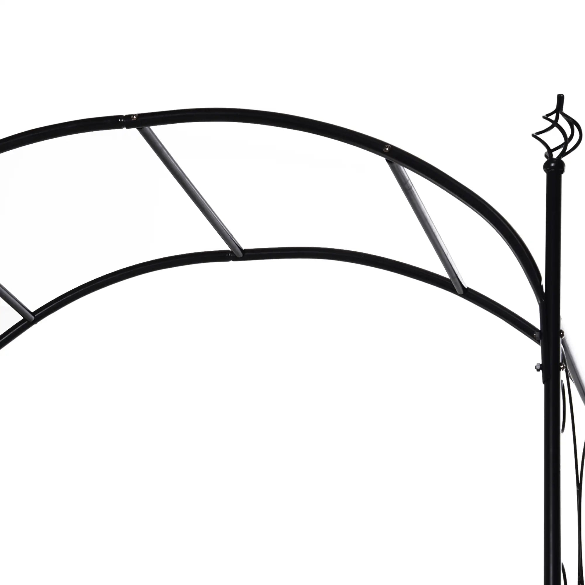7' Metal Garden Arbor Arch, Scrollwork Doors, for Ceremony, Weddings Garden Arches at Gallery Canada