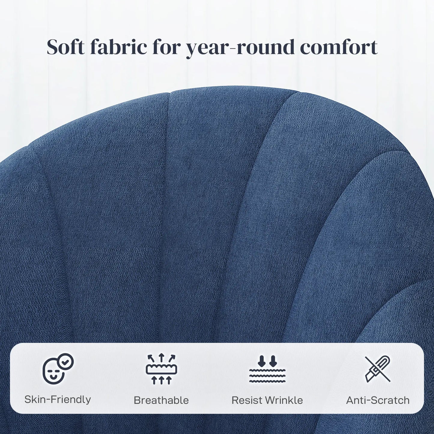 Modern Dining Chairs Set of 4, Upholstered, Metal Legs, Blue Dining Chairs at Gallery Canada