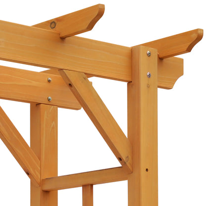 85" Wooden Garden Arbour, Arch Trellis for Climbing Vines, Orange Garden Arches at Gallery Canada