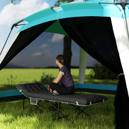 26.8" Wide Folding Bed, Camping Cot For Adults, 330 LBS Max Load, Black Camping Cots at Gallery Canada