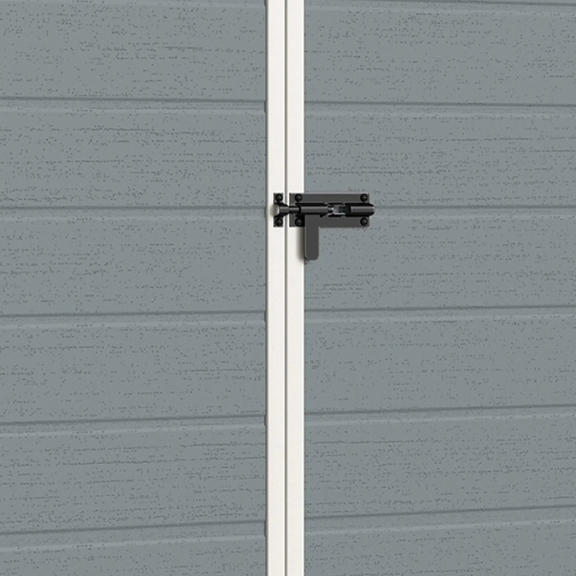 8 x 4 ft Plastic Garden Shed, Grey Wood-Effect Storage Shed, Grey Sheds at Gallery Canada