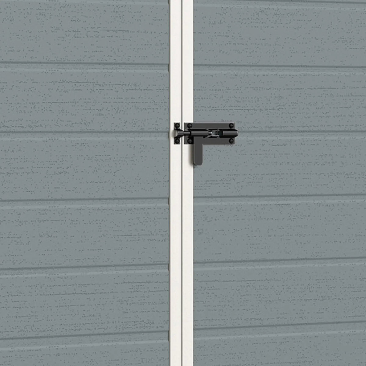 8 x 4 ft Plastic Garden Shed, Grey Wood-Effect Storage Shed, Grey Sheds at Gallery Canada