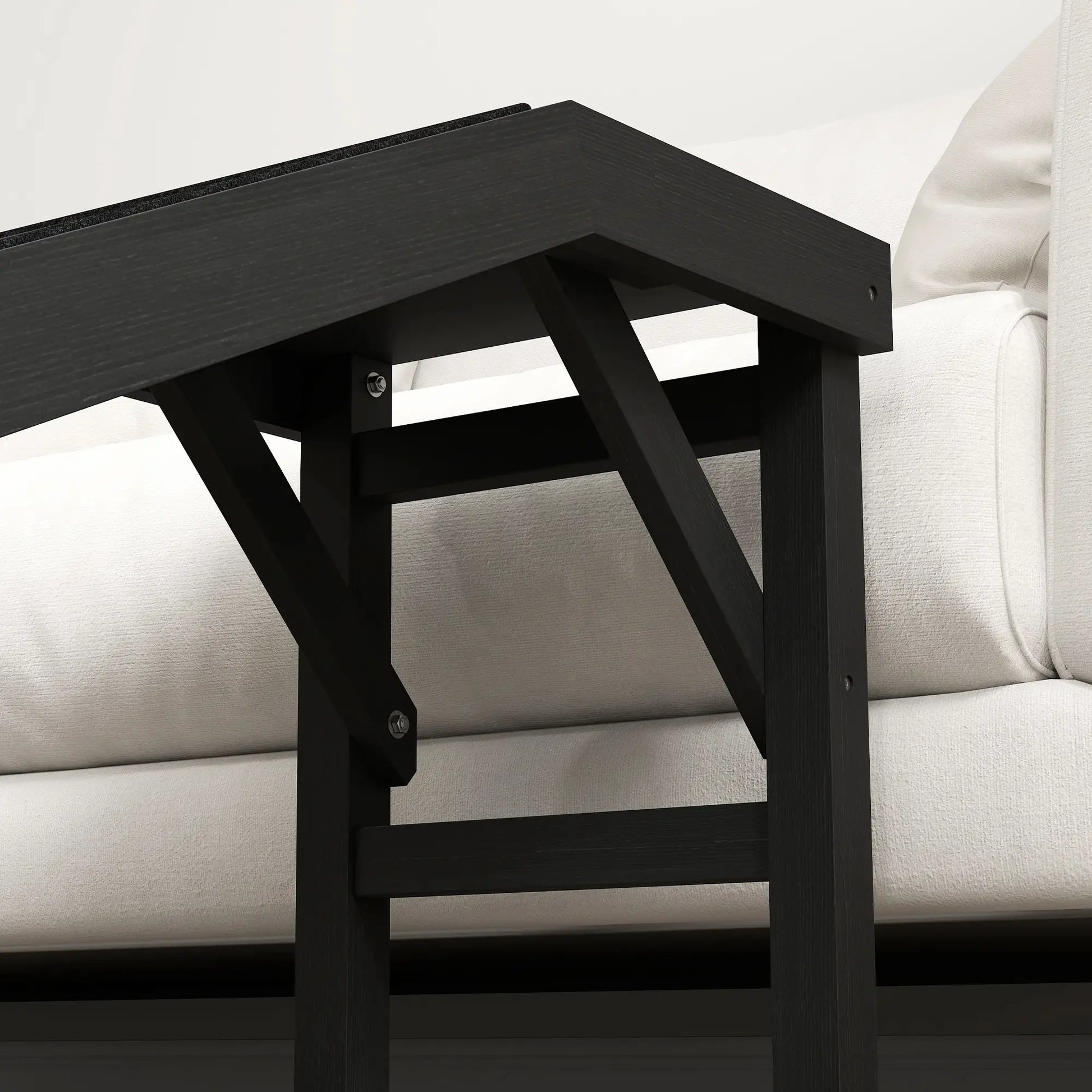 Pet Ramp Bed Steps, Non-Slip Carpet Top, Pine Wood, 59"L x 16"W x 20"H, Black Dog Stairs at Gallery Canada