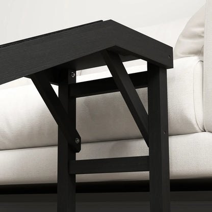 Pet Ramp Bed Steps, Non-Slip Carpet Top, Pine Wood, 59"L x 16"W x 20"H, Black Dog Stairs at Gallery Canada