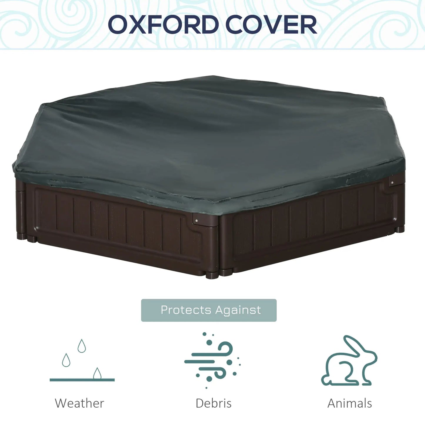 DIY Kids Sandbox with Waterproof Cover, Sand Playset, 3-12 Years, Brown Sandboxes & Accessories at Gallery Canada