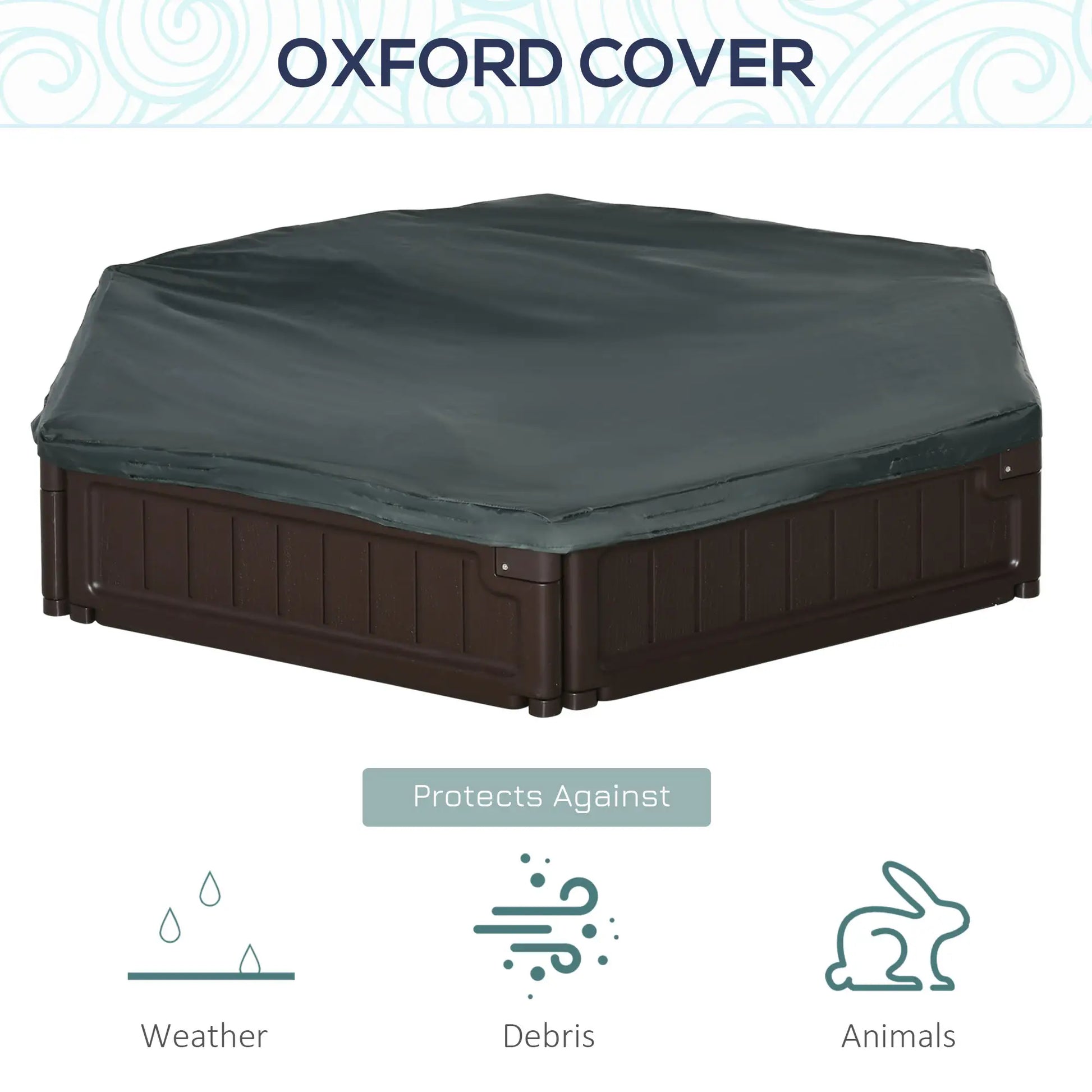 DIY Kids Sandbox with Waterproof Cover, Sand Playset, 3-12 Years, Brown Sandboxes & Accessories at Gallery Canada