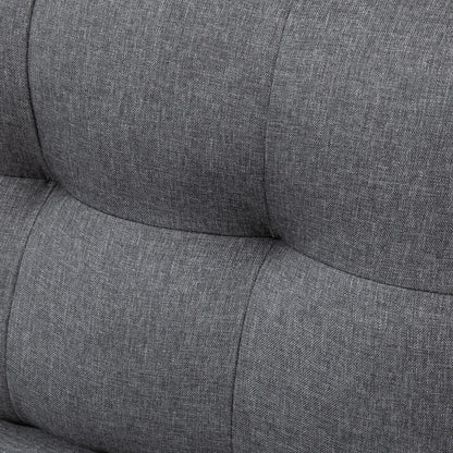 L-Shaped Sofa, 3 Seater with Ottoman, Dark Grey 3-Seater Sofas at Gallery Canada