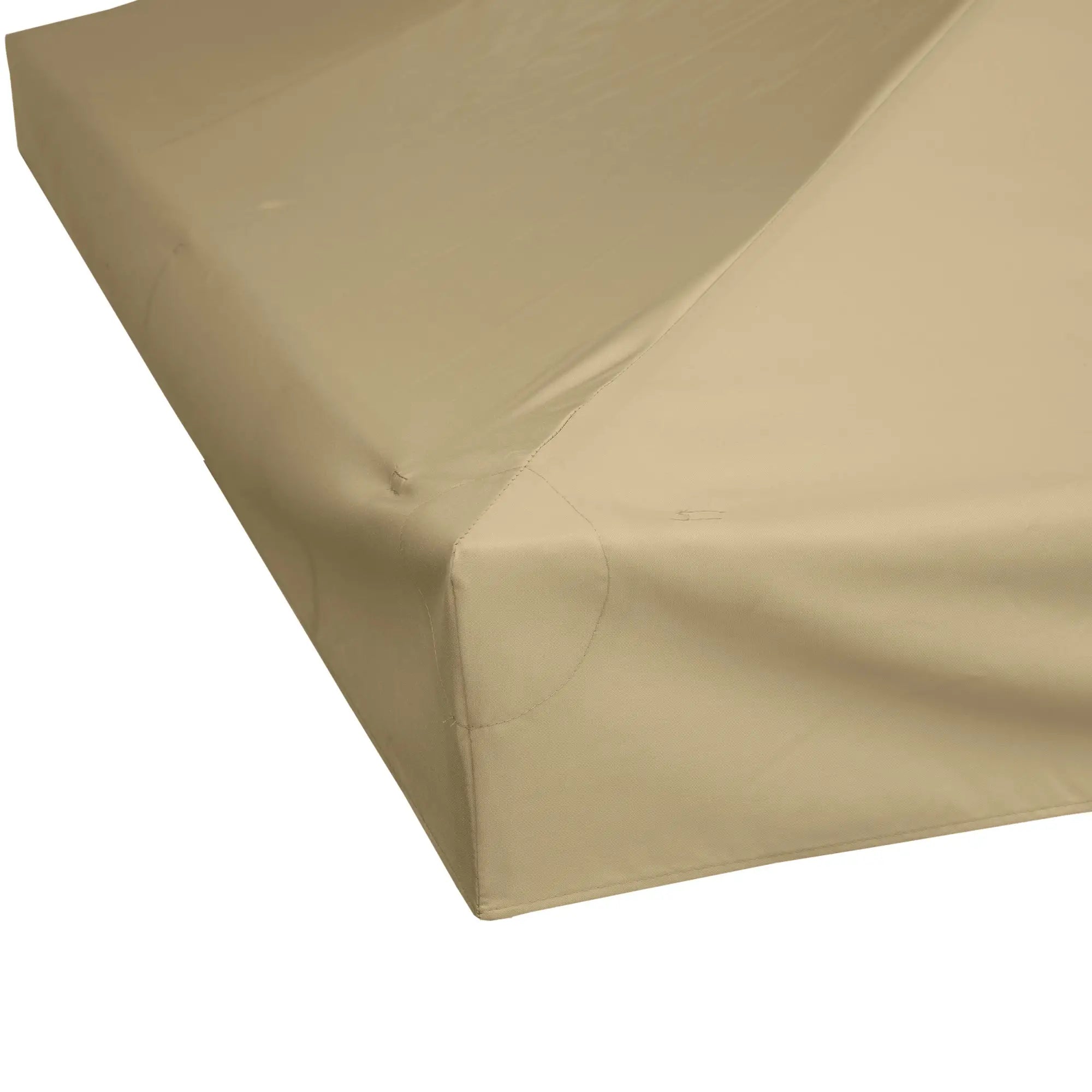 10' x 10' 2-Tier Canopy Cover, Outdoor Garden Gazebo, Beige Gazebos at Gallery Canada