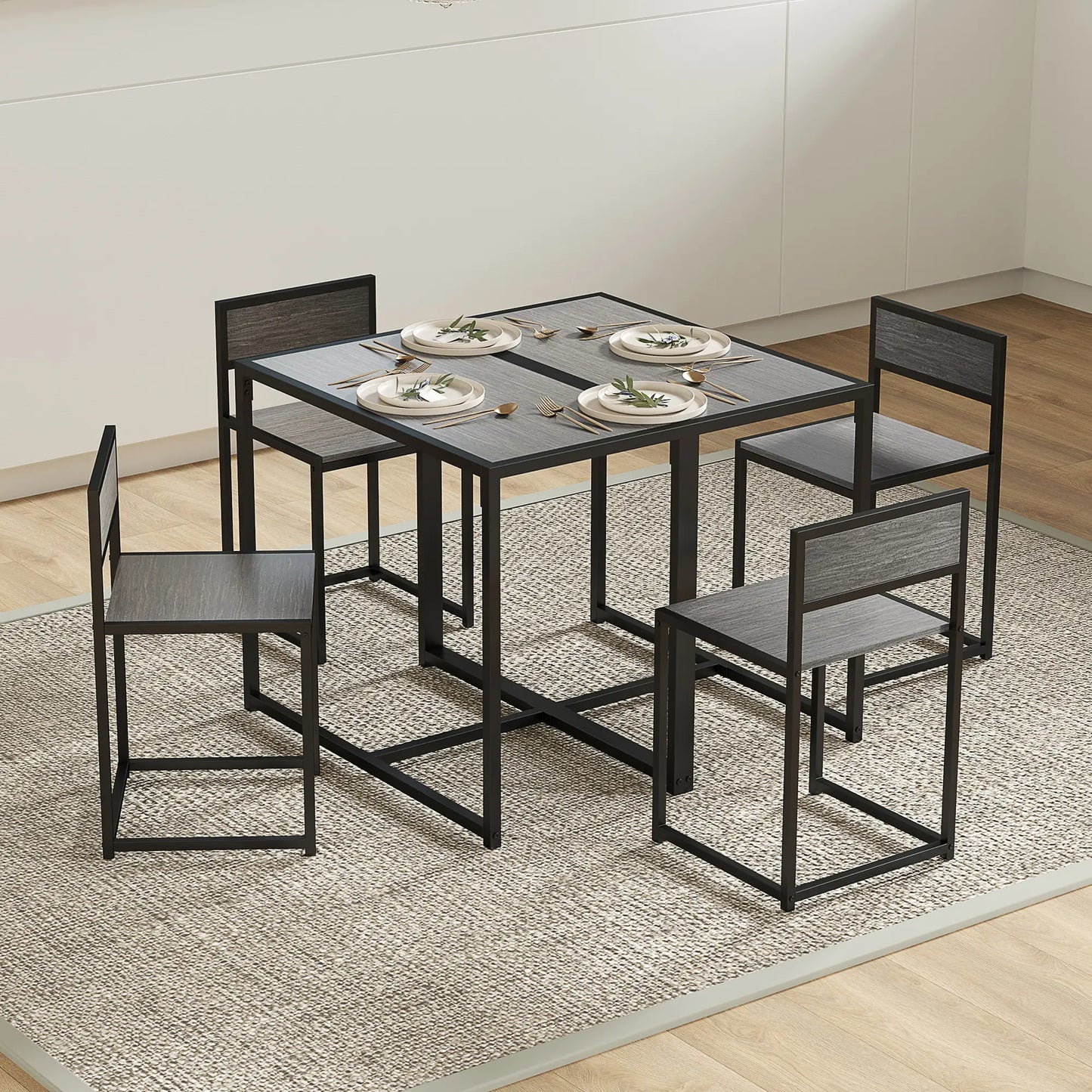 Industrial Dining Set For 2, Kitchen Table With Chairs Dining Table Sets at Gallery Canada