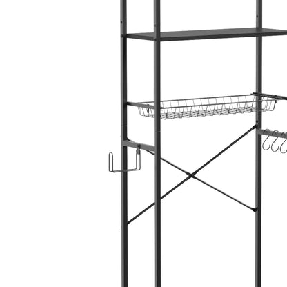 3-Tier Over-the-Toilet Storage Shelf, Adjustable, Black