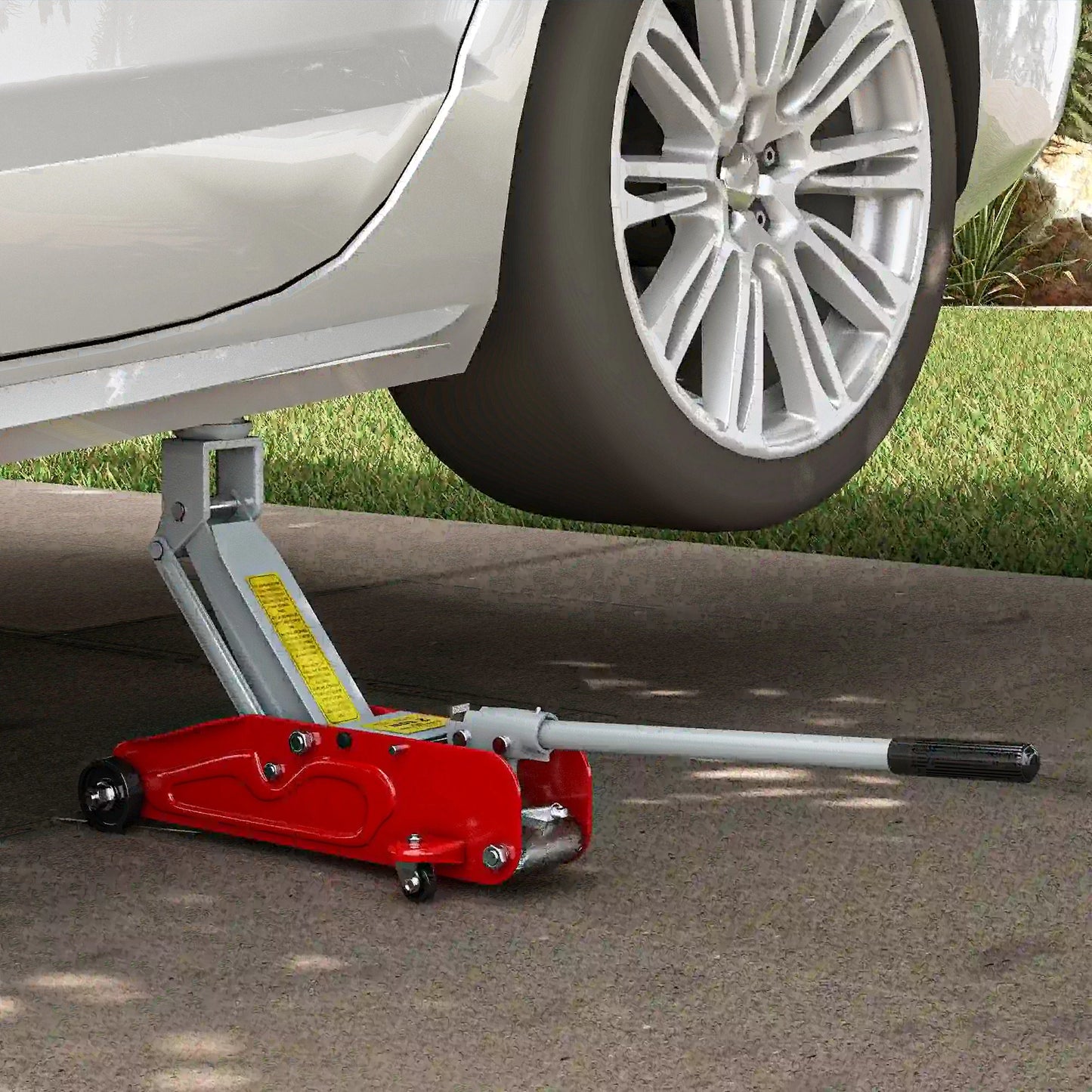 Hydraulic Racing Floor Jack, 4.7"-11.8" Lifting Range, 2 Ton Capacity, Red Automotive at Gallery Canada