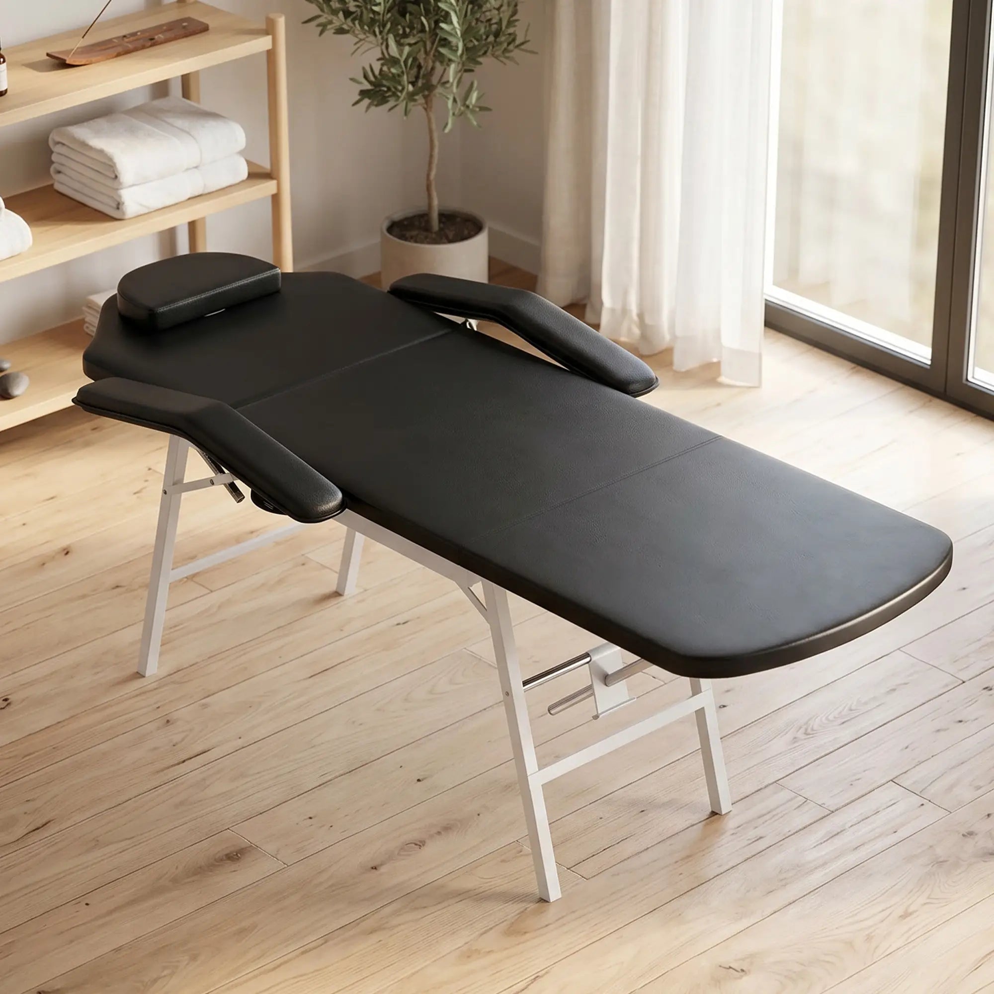 Portable Folding Massage Table, Black Portable Massage Tables at Gallery Canada