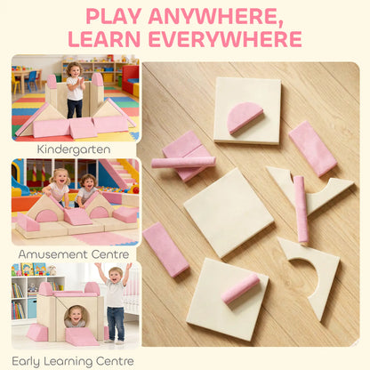Modular Kids Play Couch, Child Sectional Sofa, Convertible Foam Cushion, Pink Kids Gym & Playmats at Gallery Canada